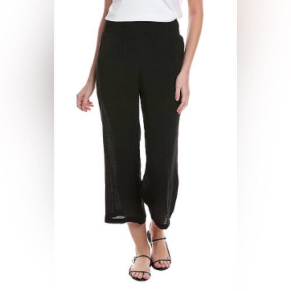 Nanette Lepore Black Cropped Wide Leg Pants